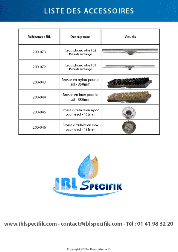 IBL Specifik Pulitore industriale a vapore STEAMBIO 19000 Accessori4 1