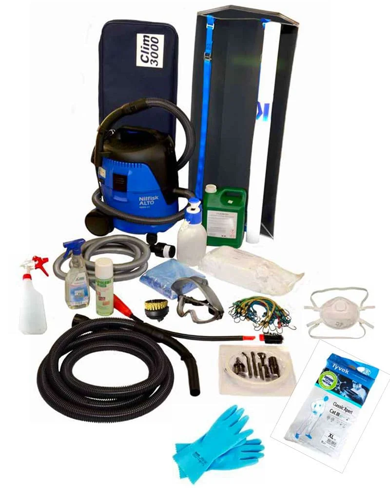Foto do kit de manutenção do ar condicionado